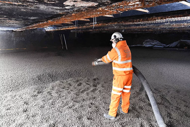  infill under a rail station in Glasgow, near the Ibrox Stadium