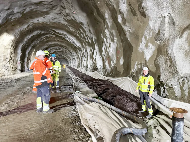 Leca® LWA Delivers Frost Protection for Critical Infrastructure in Hålogalandsveien Tunnels