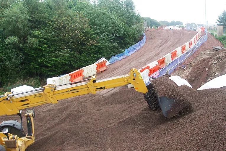 UNDERTRACK PNEUMATIC DELIVERY FOR CYCLE PATH DEVELOPMENT | BATHGATE RAIL STATION