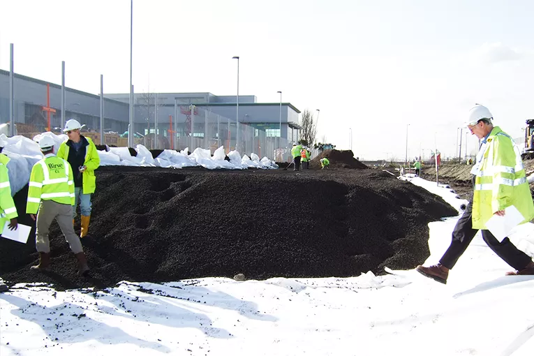 LECA® geotechnical fill (LWA) as a lightweight fill solution for infrastructure works at the Royal Albert Basin
