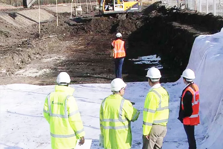 LECA® geotechnical fill (LWA) as a lightweight fill solution for infrastructure works at the Royal Albert Basin