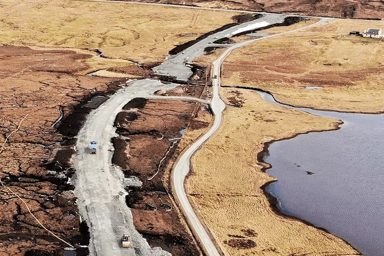 Highway Development for the Viking Energy Farm, Shetland