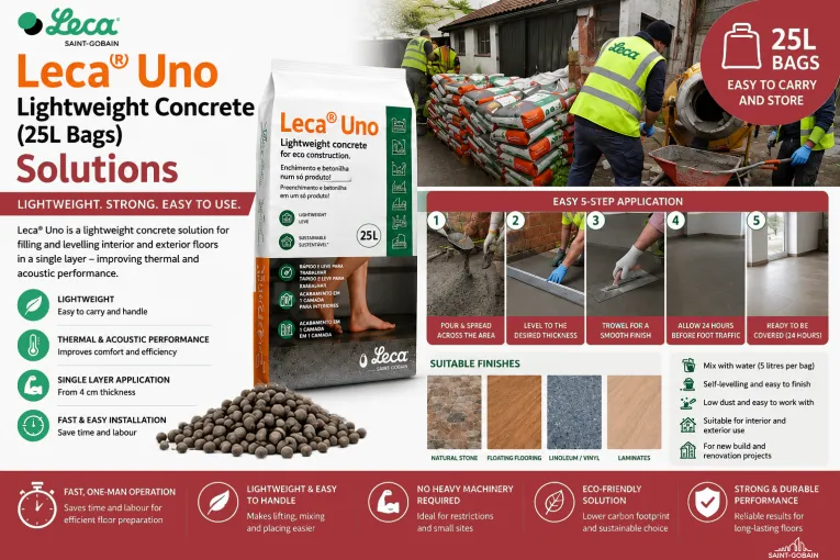Leca® Uno Pre-Mixed Concrete (25L Bags)
