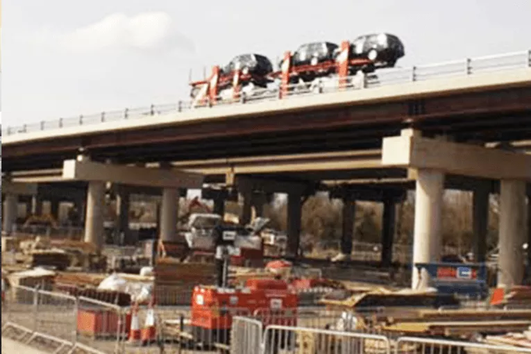 highway viaduct back fill
