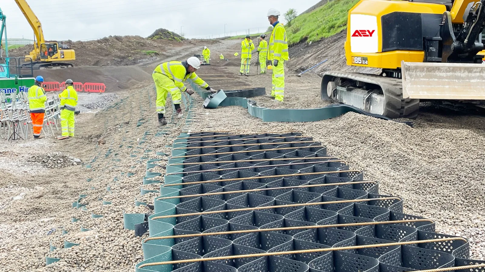 Leca® LWA with Geotextiles and Geogrid Systems