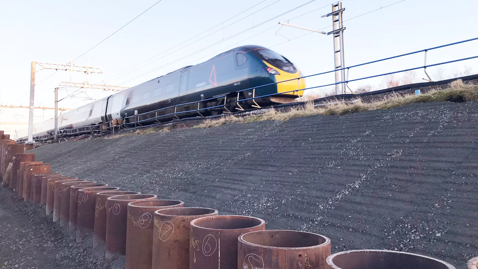 Carstairs West Embankment Retention & Slope Regrade Works
