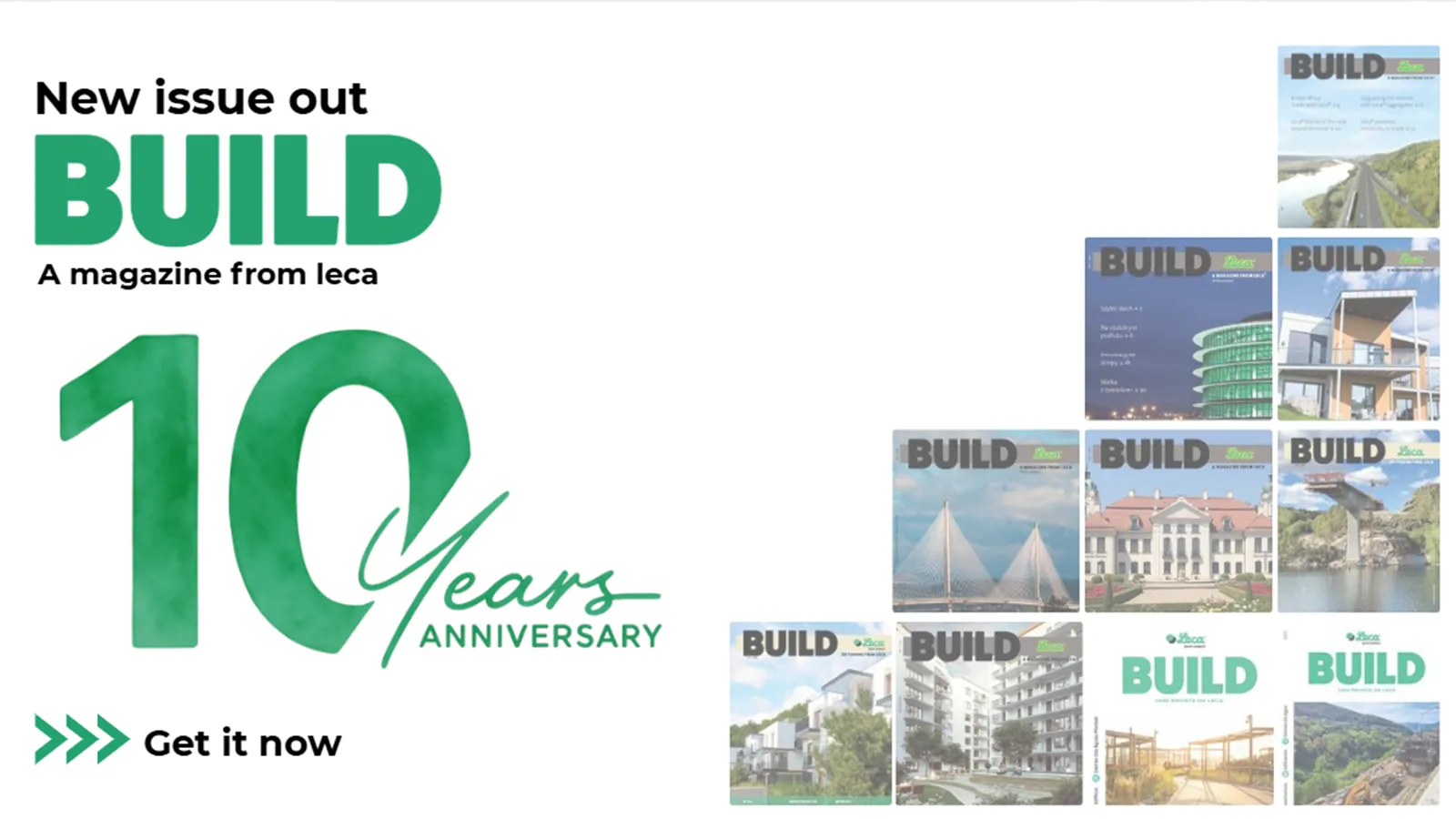 🎉 We are proud to launch the 10th Anniversary Edition of Leca Build Magazine.