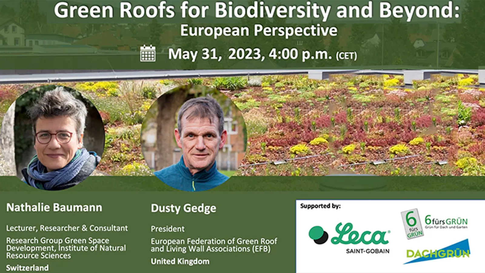 Green Roofs for Biodiversity and Beyond