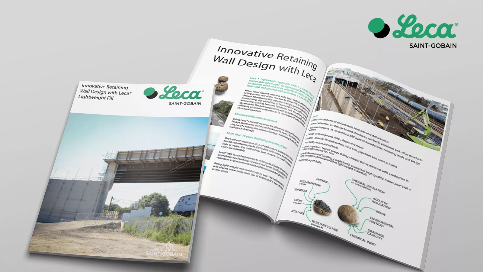 Application of Leca® LWA within Retaining Walls