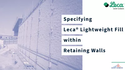 The Application of Leca® LWA within Retaining wall