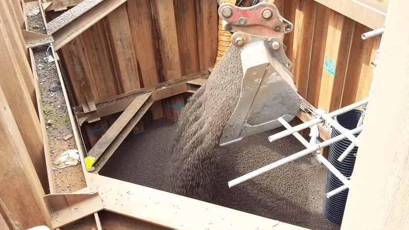 drainage with LECA